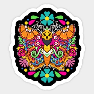 Day of the Dead Sugar Skull Butterfly Sugar Skulls Sugar Sticker